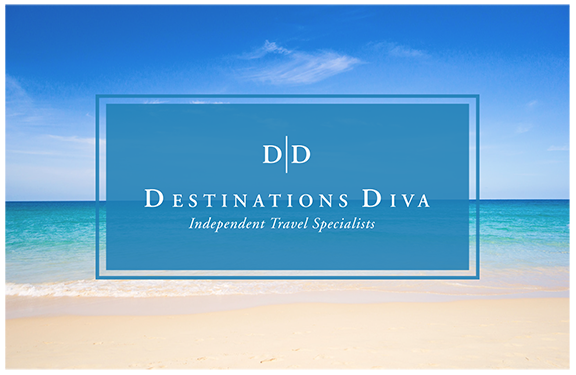 Destination Diva Logo beach background